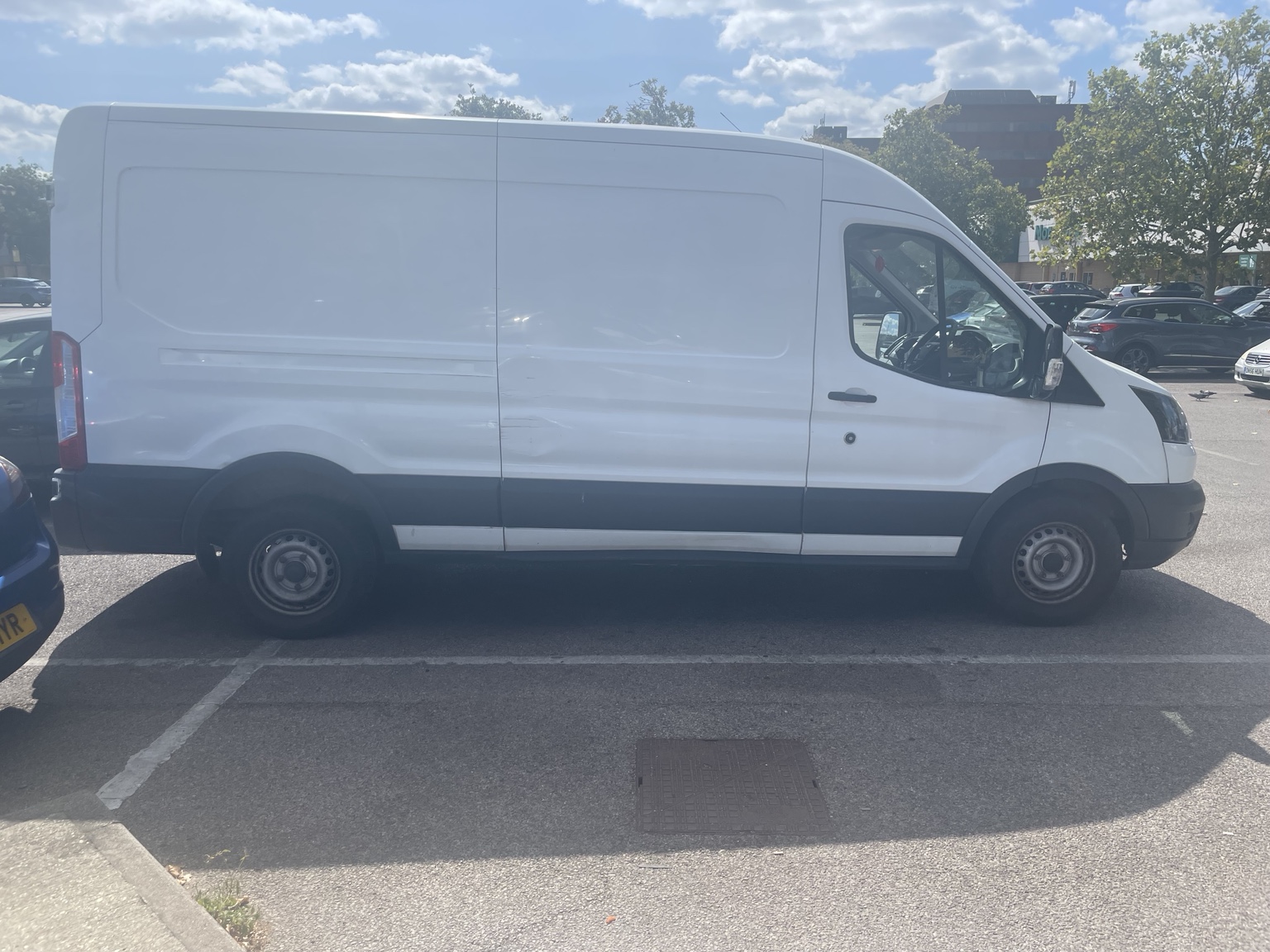 Van Crew Moves large white Transit van